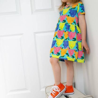 Luminous Leopard Dress: 1 - 2 Y - Violet Elizabeth - 
