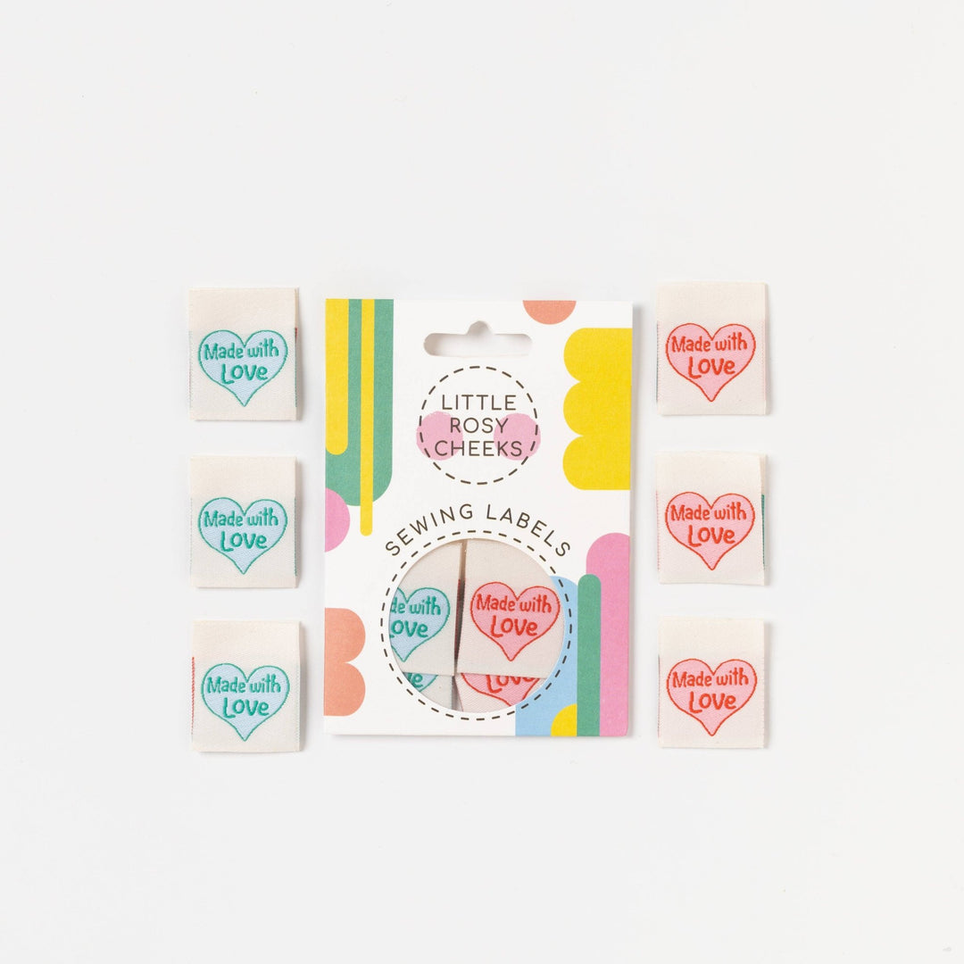 MADE WITH LOVE - Sewing Labels Tags - Violet Elizabeth - Haberdashery