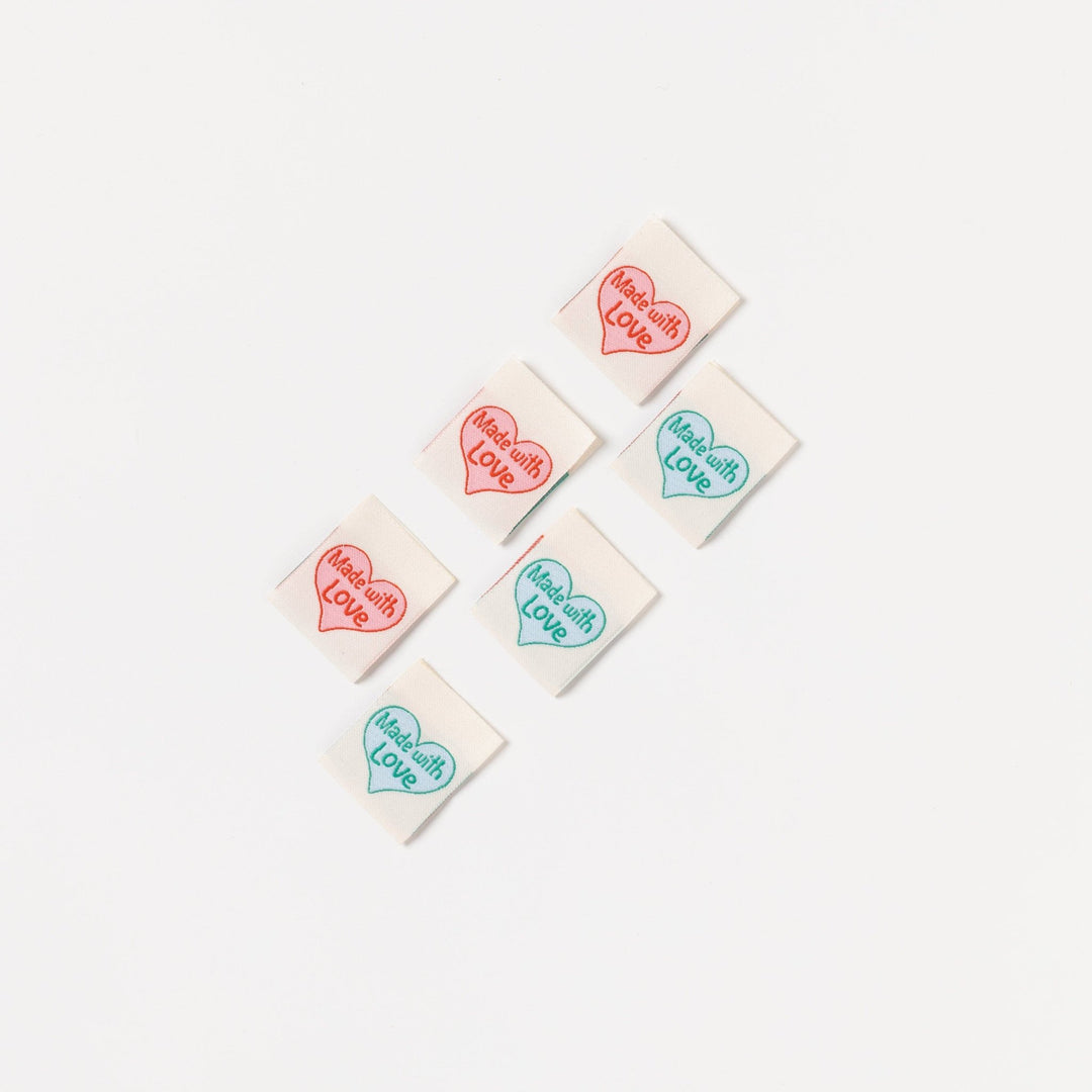 MADE WITH LOVE - Sewing Labels Tags - Violet Elizabeth - Haberdashery