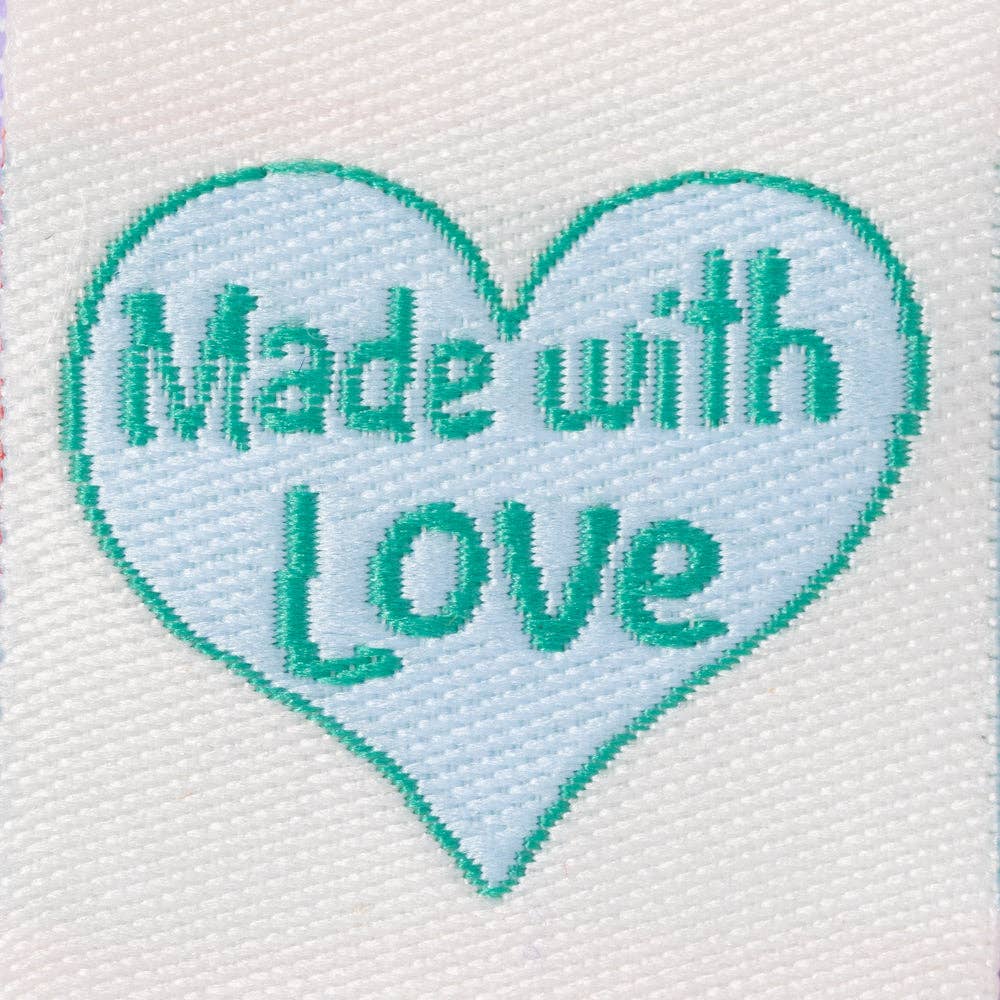 MADE WITH LOVE - Sewing Labels Tags - Violet Elizabeth - Haberdashery