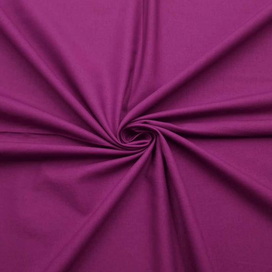 Magenta Plain Quilting Cotton - Violet Elizabeth - Haberdashery
