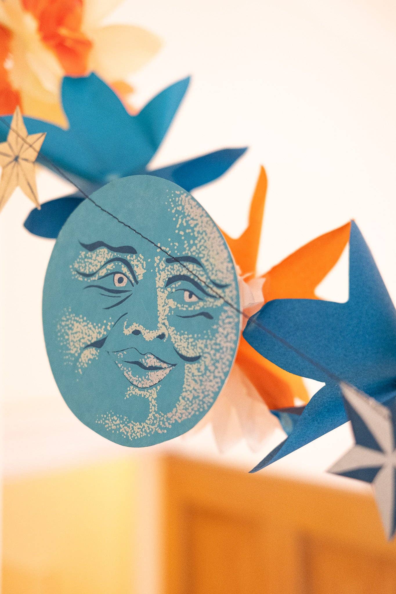 Man on the Moon Sewn Garland - Violet Elizabeth - 