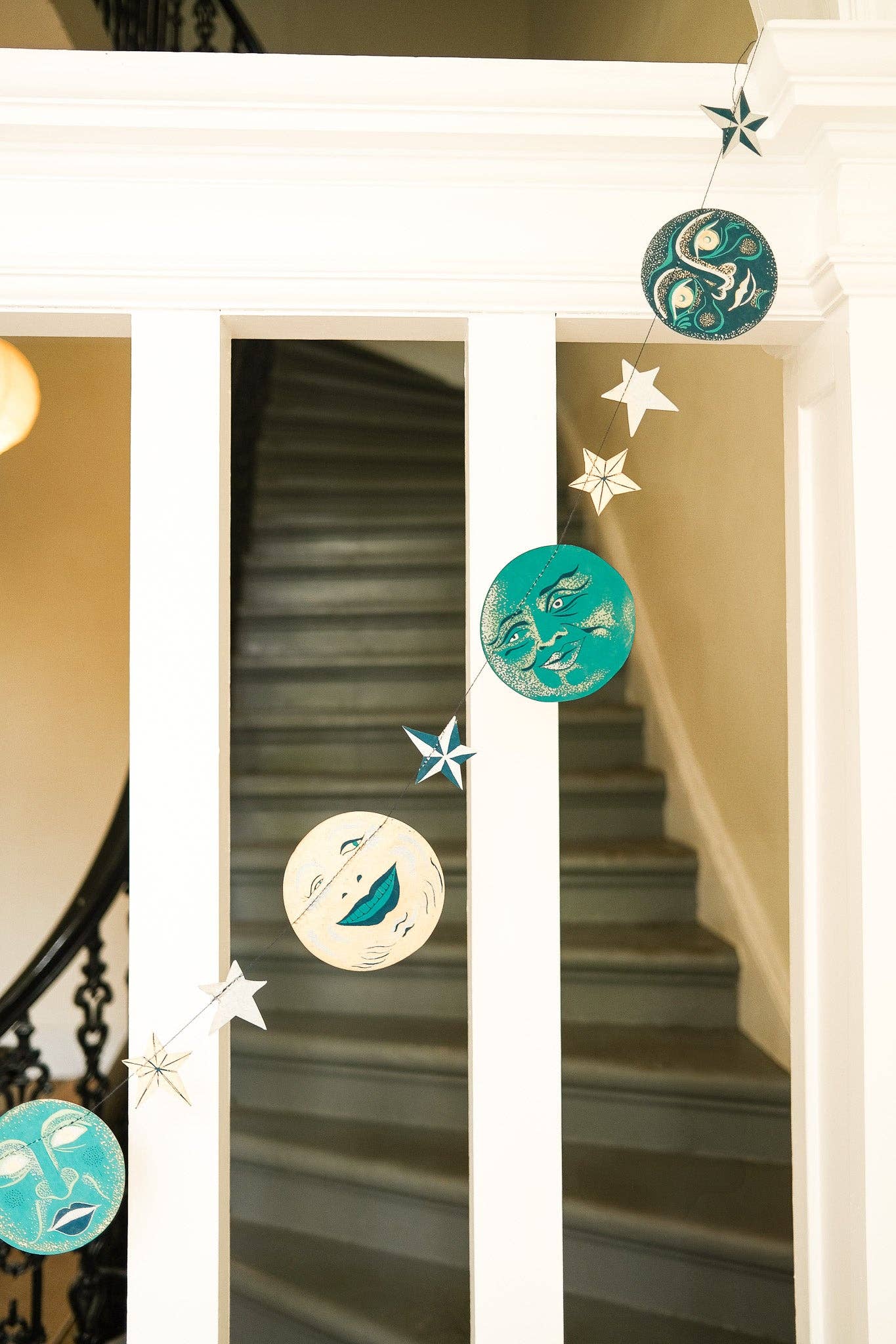Man on the Moon Sewn Garland - Violet Elizabeth - 
