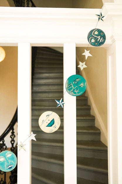 Man on the Moon Sewn Garland - Violet Elizabeth - 