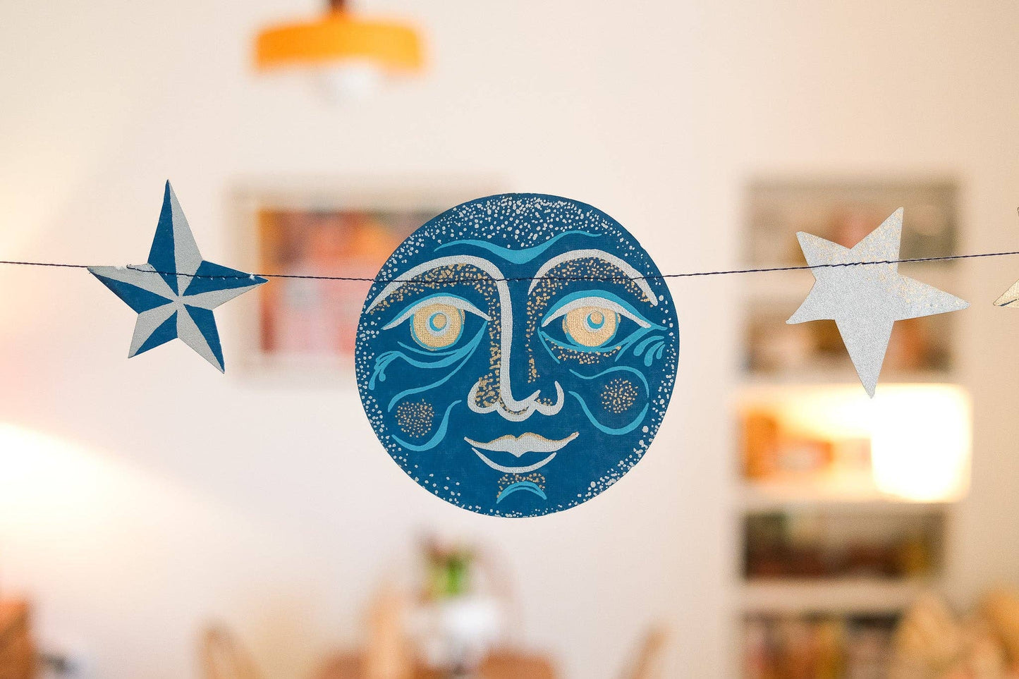 Man on the Moon Sewn Garland - Violet Elizabeth - 