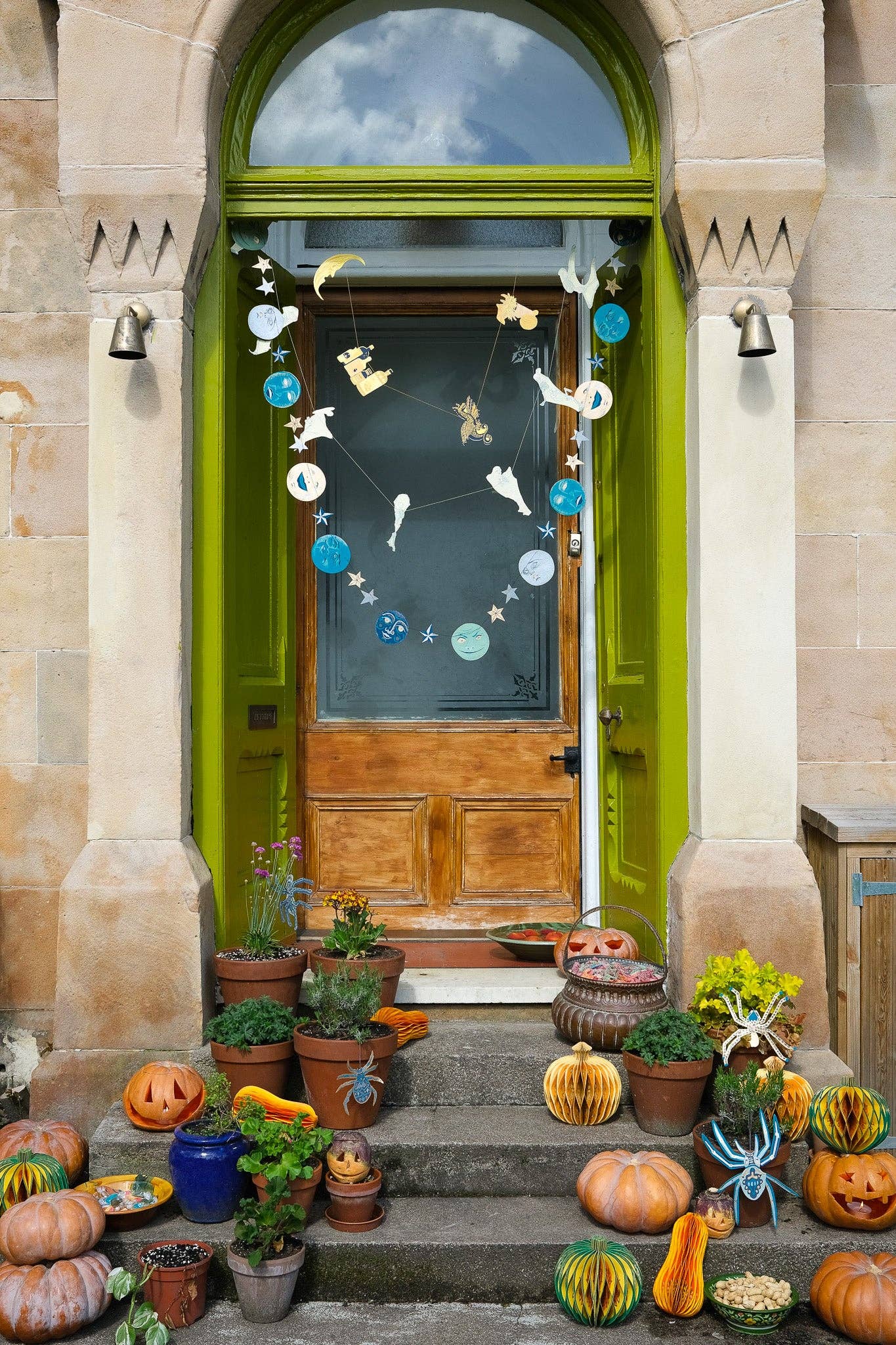 Man on the Moon Sewn Garland - Violet Elizabeth - 