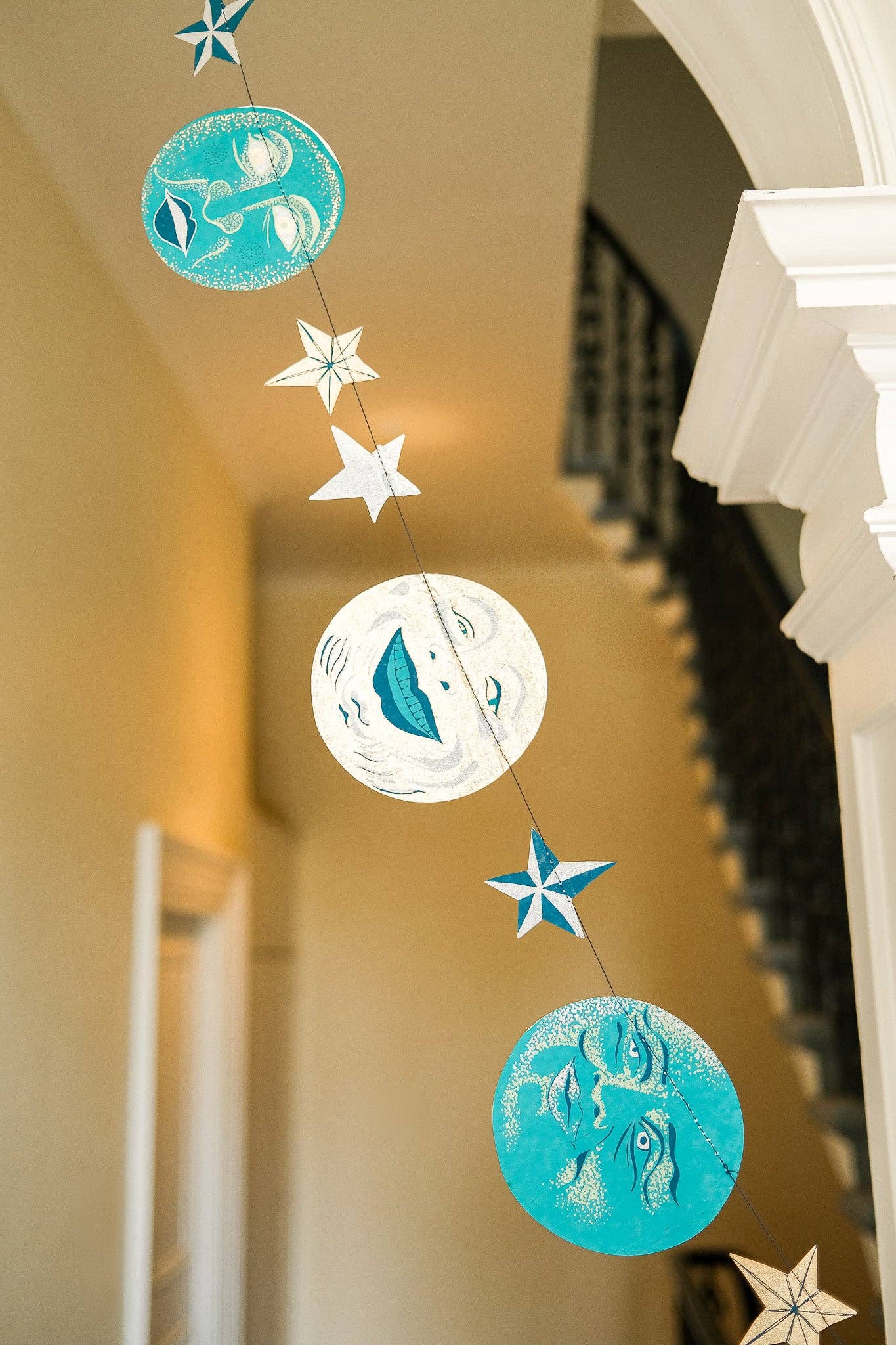 Man on the Moon Sewn Garland - Violet Elizabeth - 