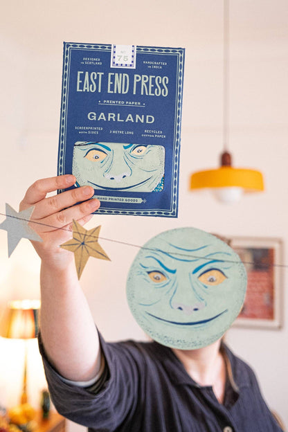Man on the Moon Sewn Garland - Violet Elizabeth - 
