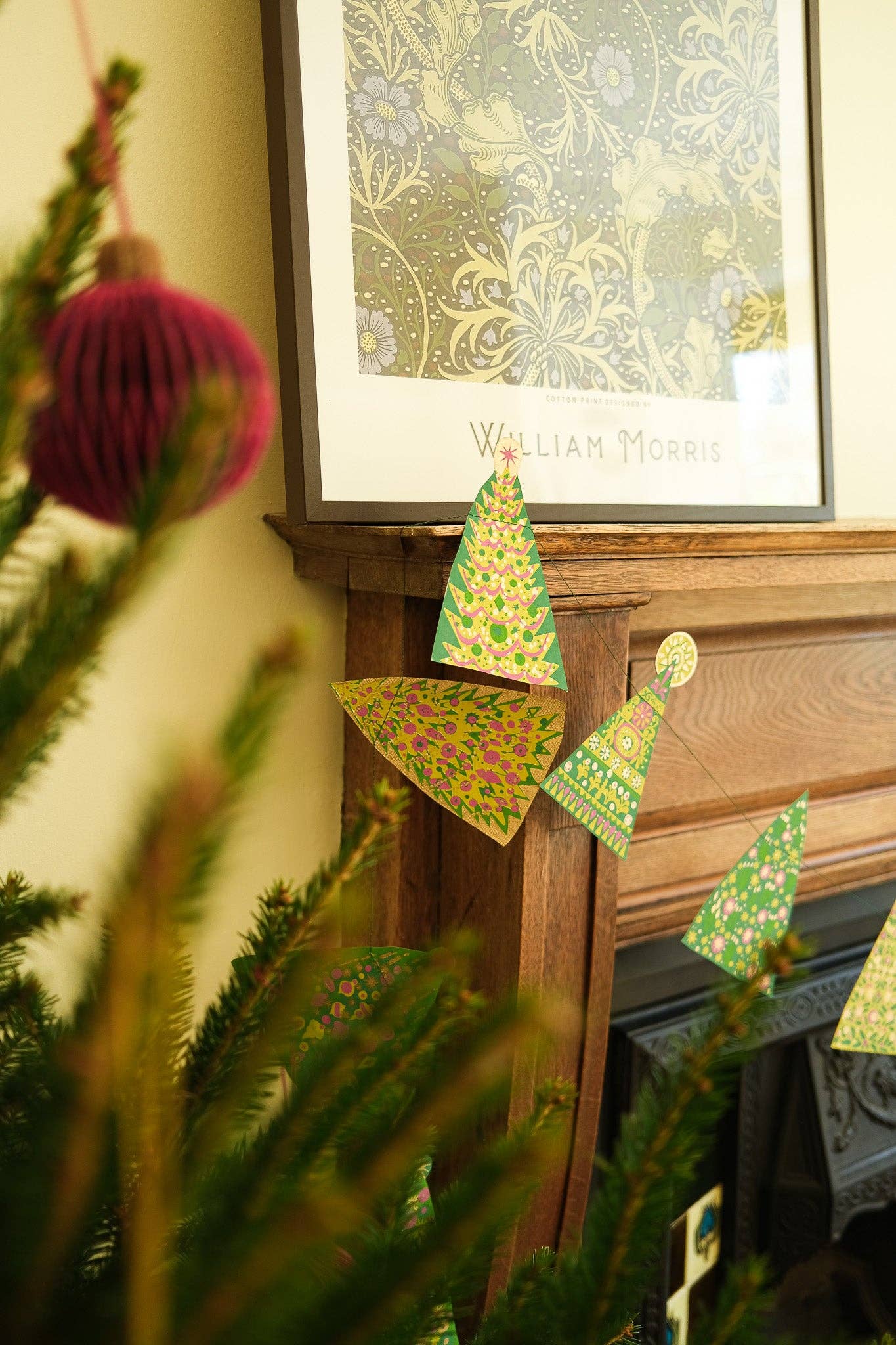 Midcentury Trees Sewn Garland - Violet Elizabeth - 