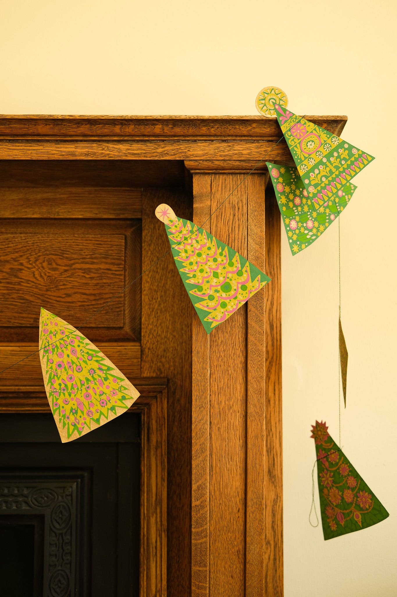 Midcentury Trees Sewn Garland - Violet Elizabeth - 