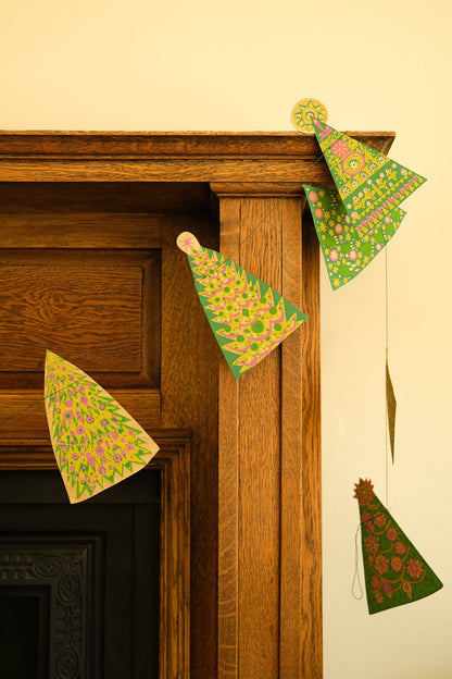 Midcentury Trees Sewn Garland - Violet Elizabeth - 