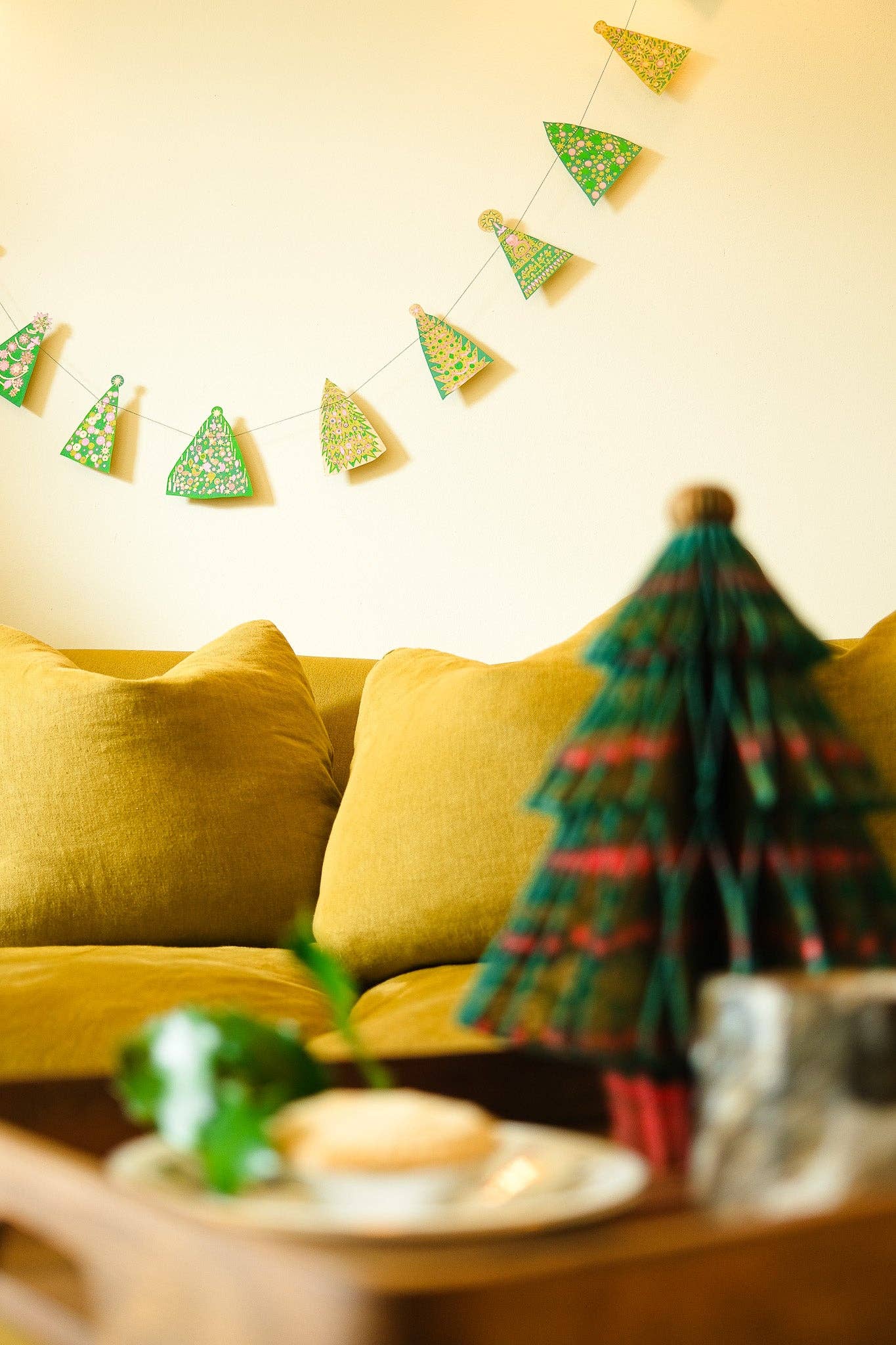 Midcentury Trees Sewn Garland - Violet Elizabeth - 