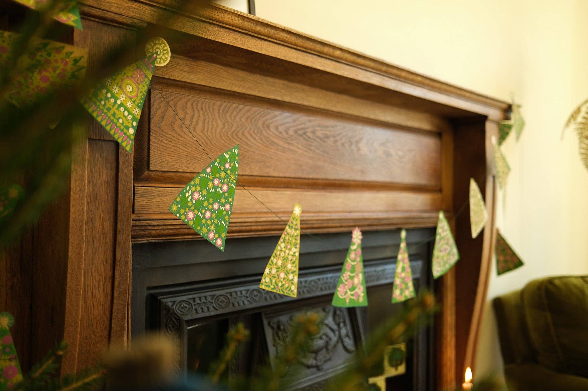 Midcentury Trees Sewn Garland - Violet Elizabeth - 