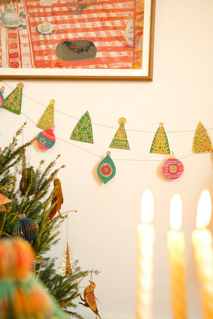 Midcentury Trees Sewn Garland - Violet Elizabeth - 