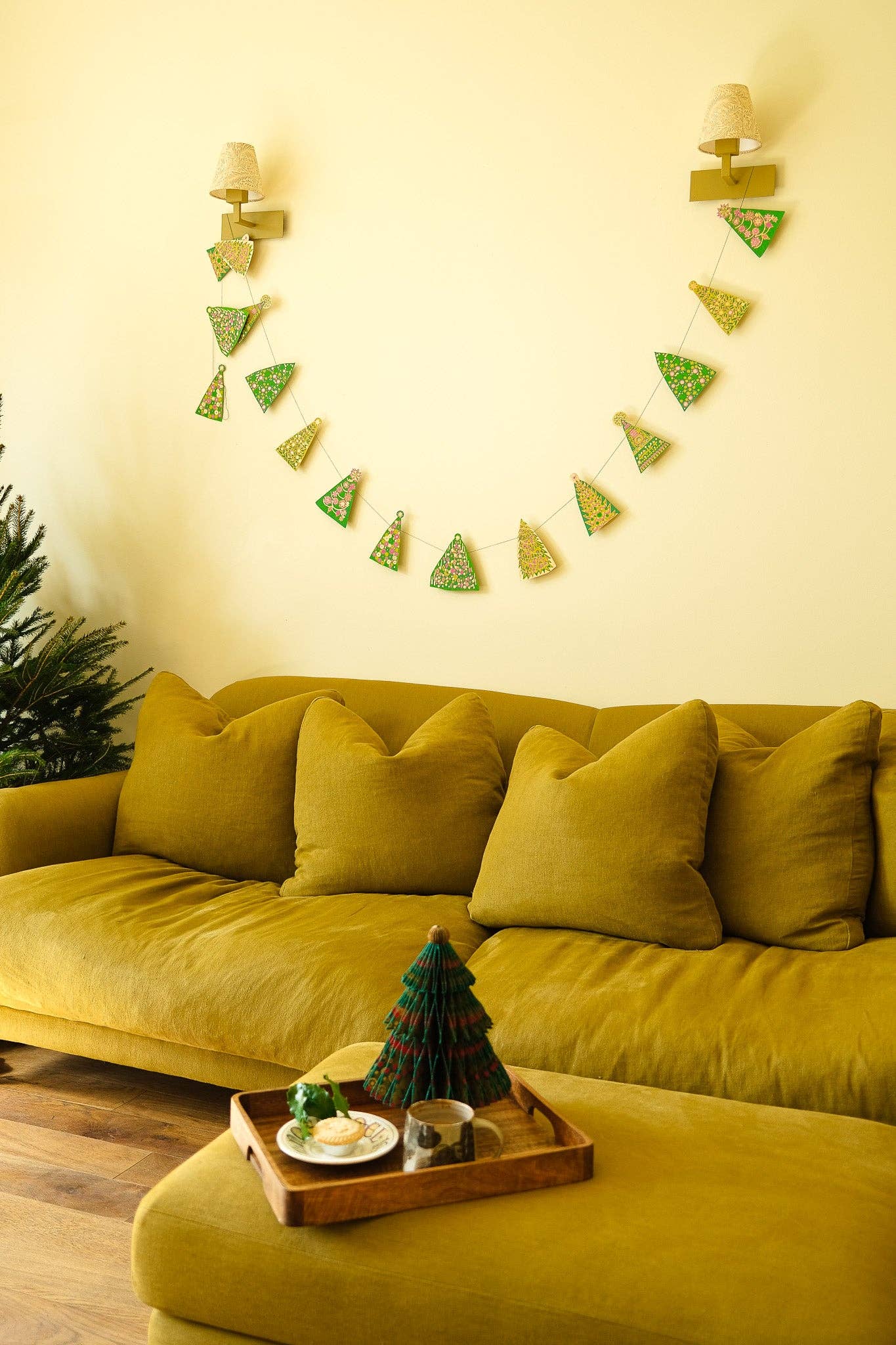 Midcentury Trees Sewn Garland - Violet Elizabeth - 