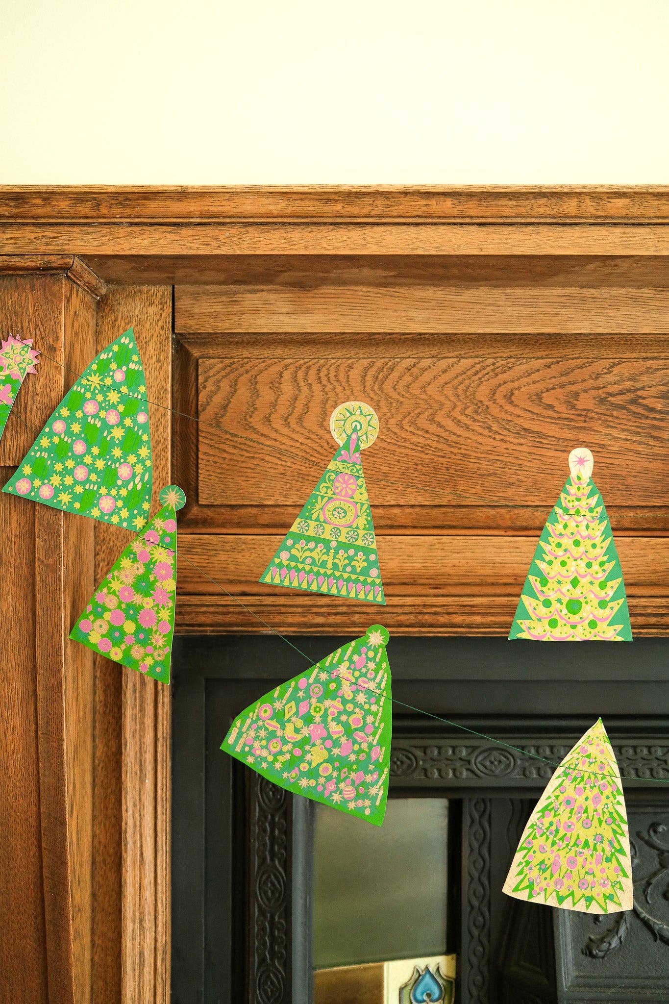 Midcentury Trees Sewn Garland - Violet Elizabeth - 