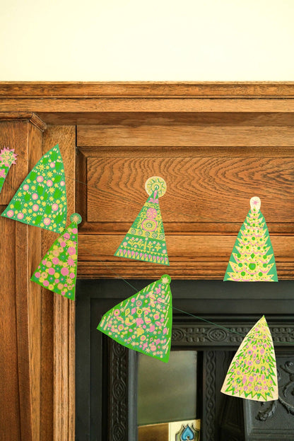 Midcentury Trees Sewn Garland - Violet Elizabeth - 