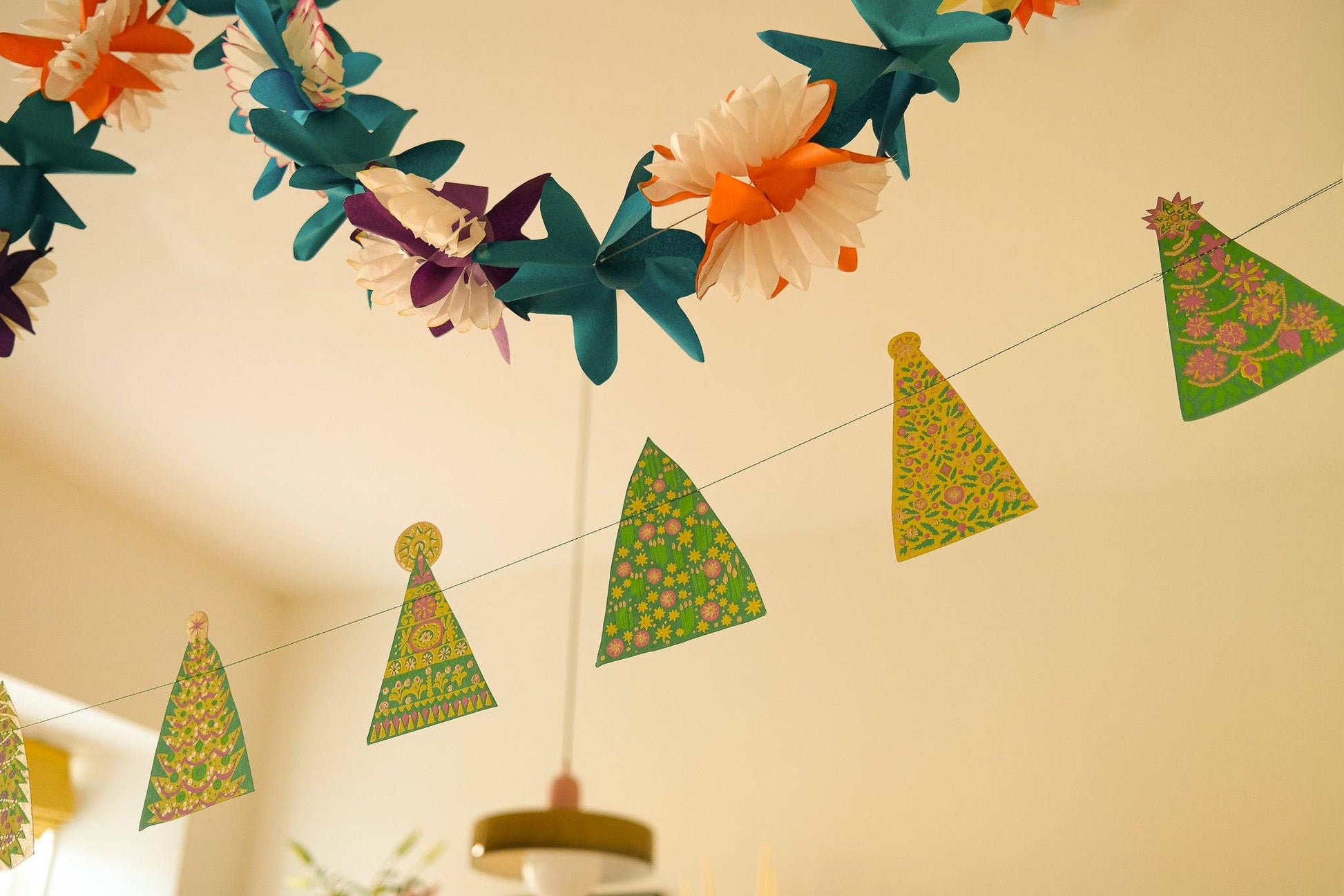 Midcentury Trees Sewn Garland - Violet Elizabeth - 
