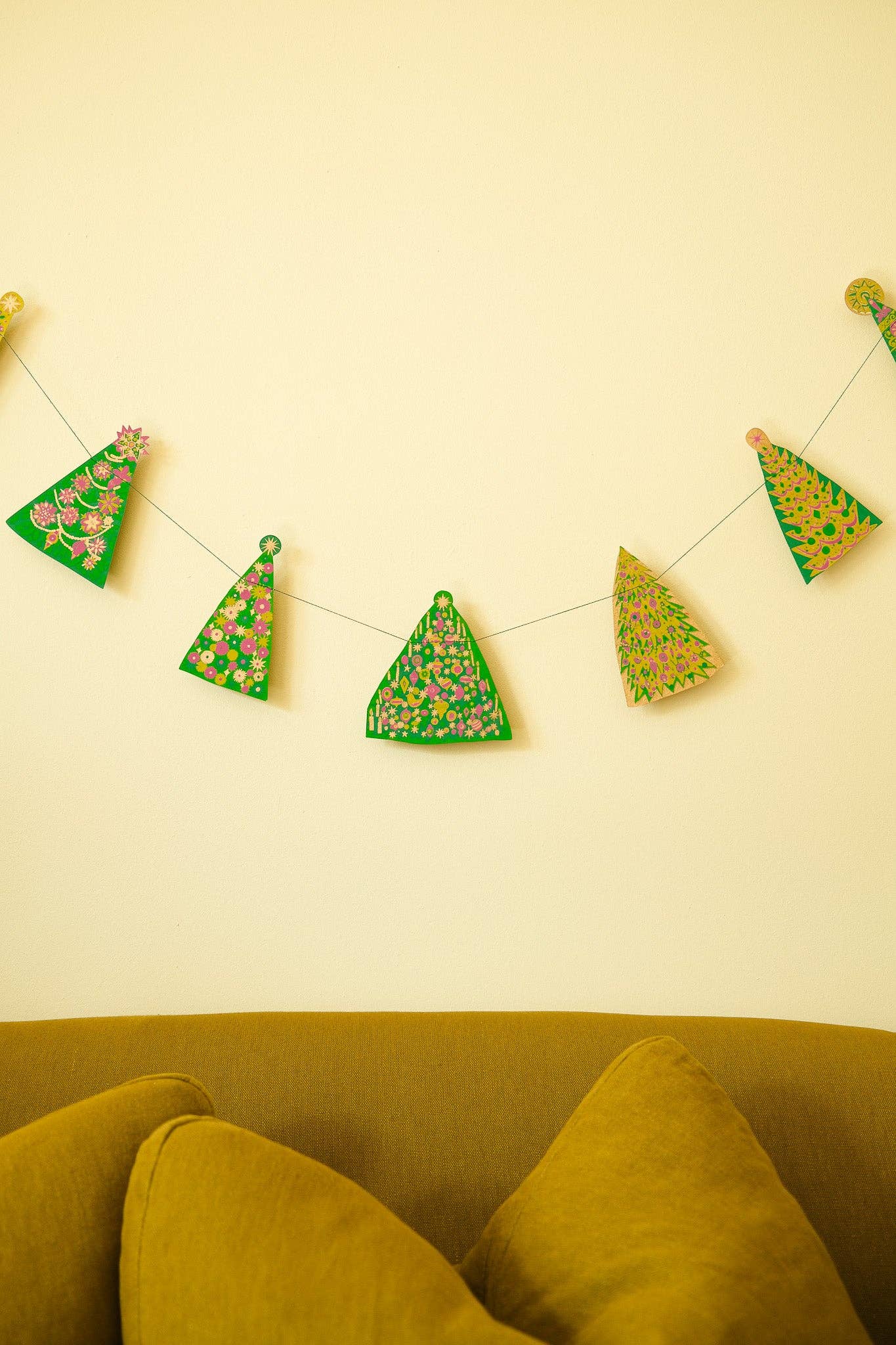 Midcentury Trees Sewn Garland - Violet Elizabeth - 