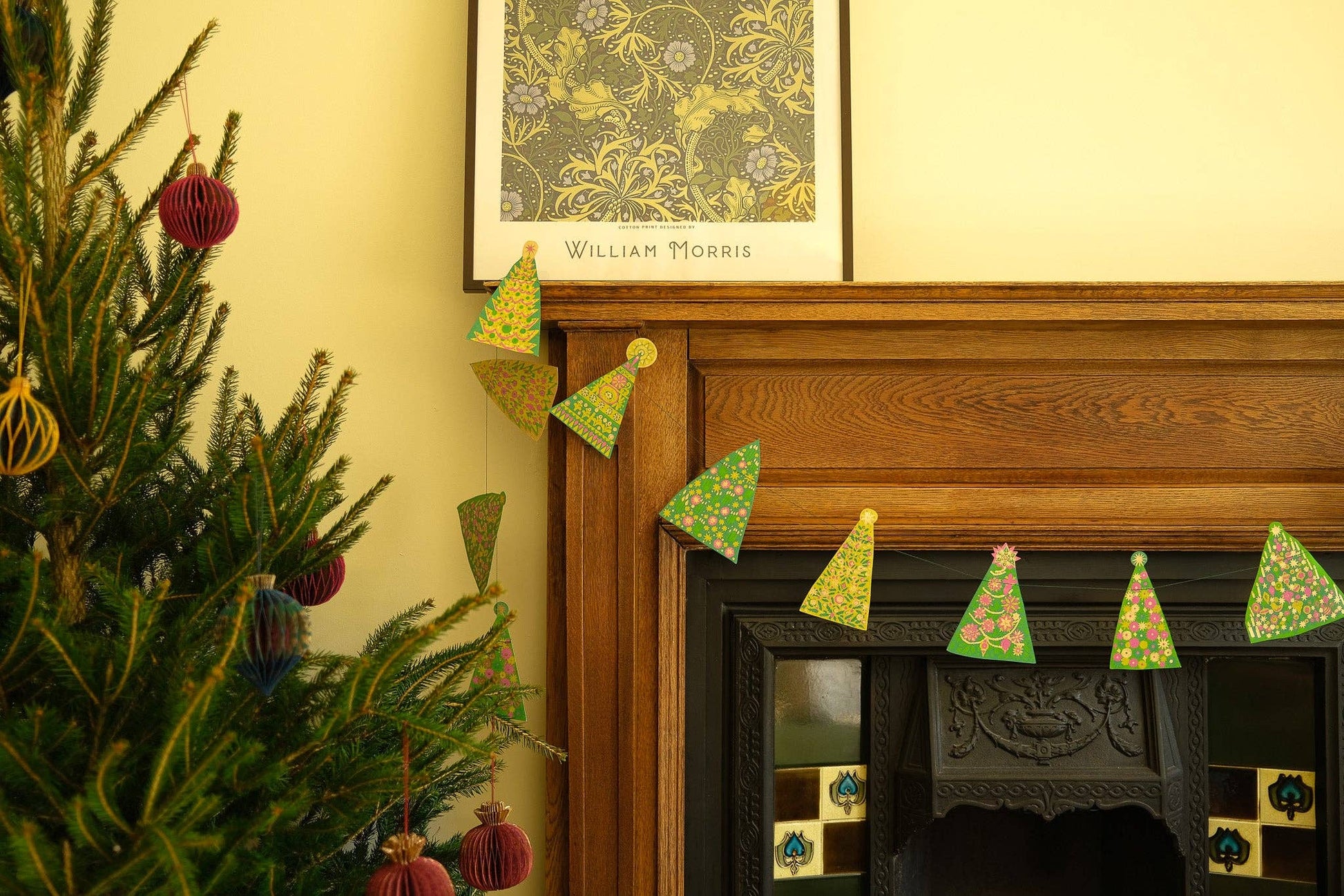 Midcentury Trees Sewn Garland - Violet Elizabeth - 