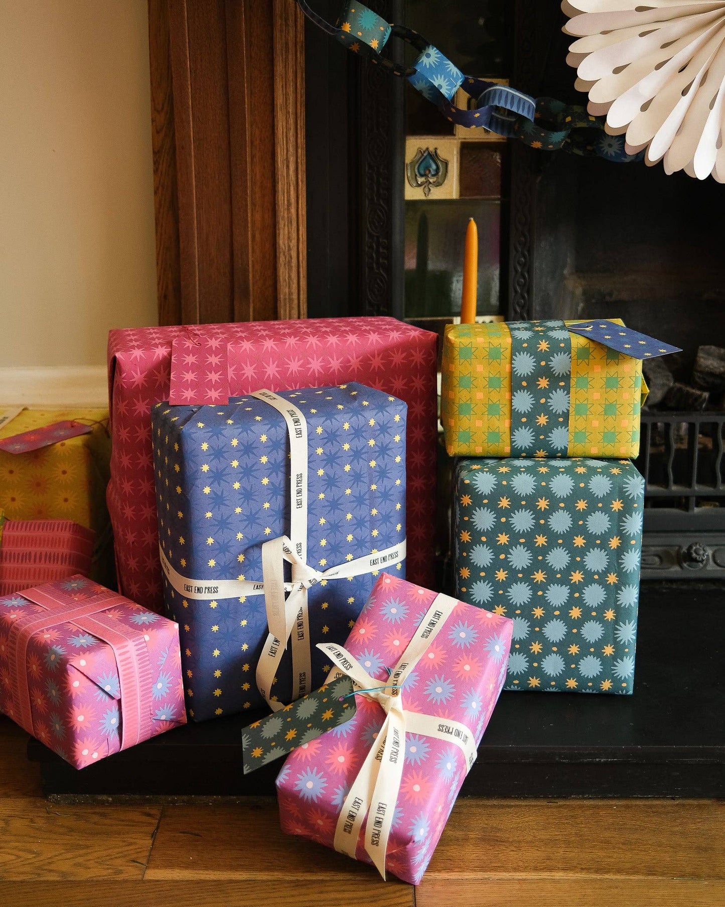 Midnight Sky Wrapping Paper - Violet Elizabeth - 