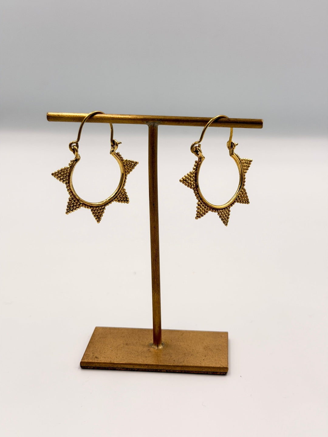 Mini Balls Hoop Earrings - Violet Elizabeth - Jewellery