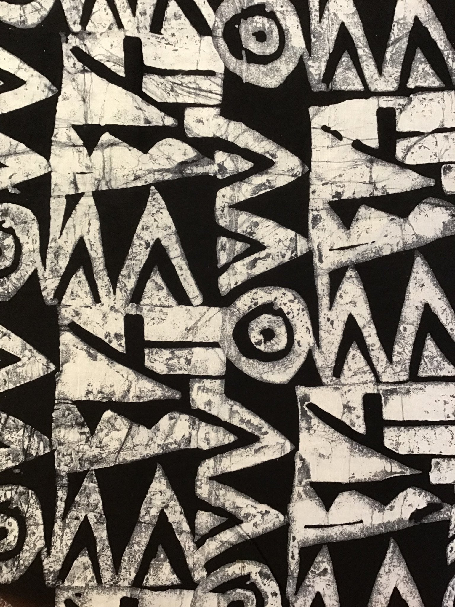 Monochrome Groove Batik Fabric - Violet Elizabeth - Haberdashery