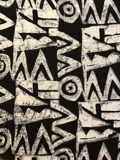 Monochrome Groove Batik Fabric - Violet Elizabeth - Haberdashery