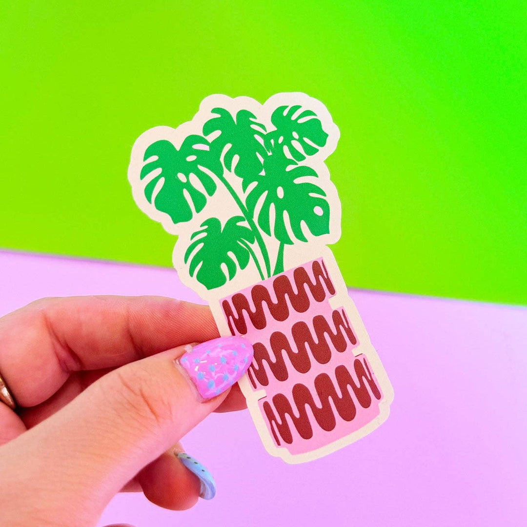 Monstera Plant Sticker - Violet Elizabeth - 