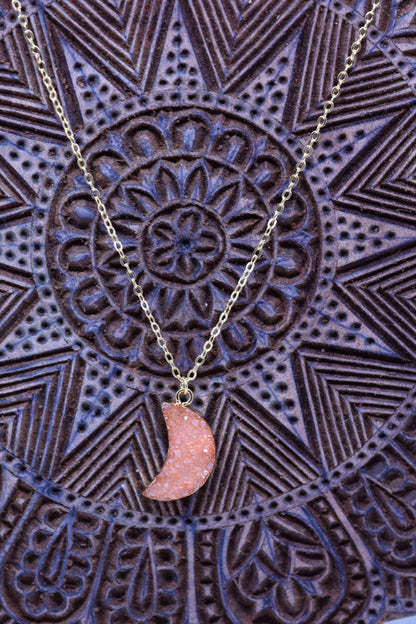 Moon Sugar Druzy Necklace - Violet Elizabeth - Jewellery