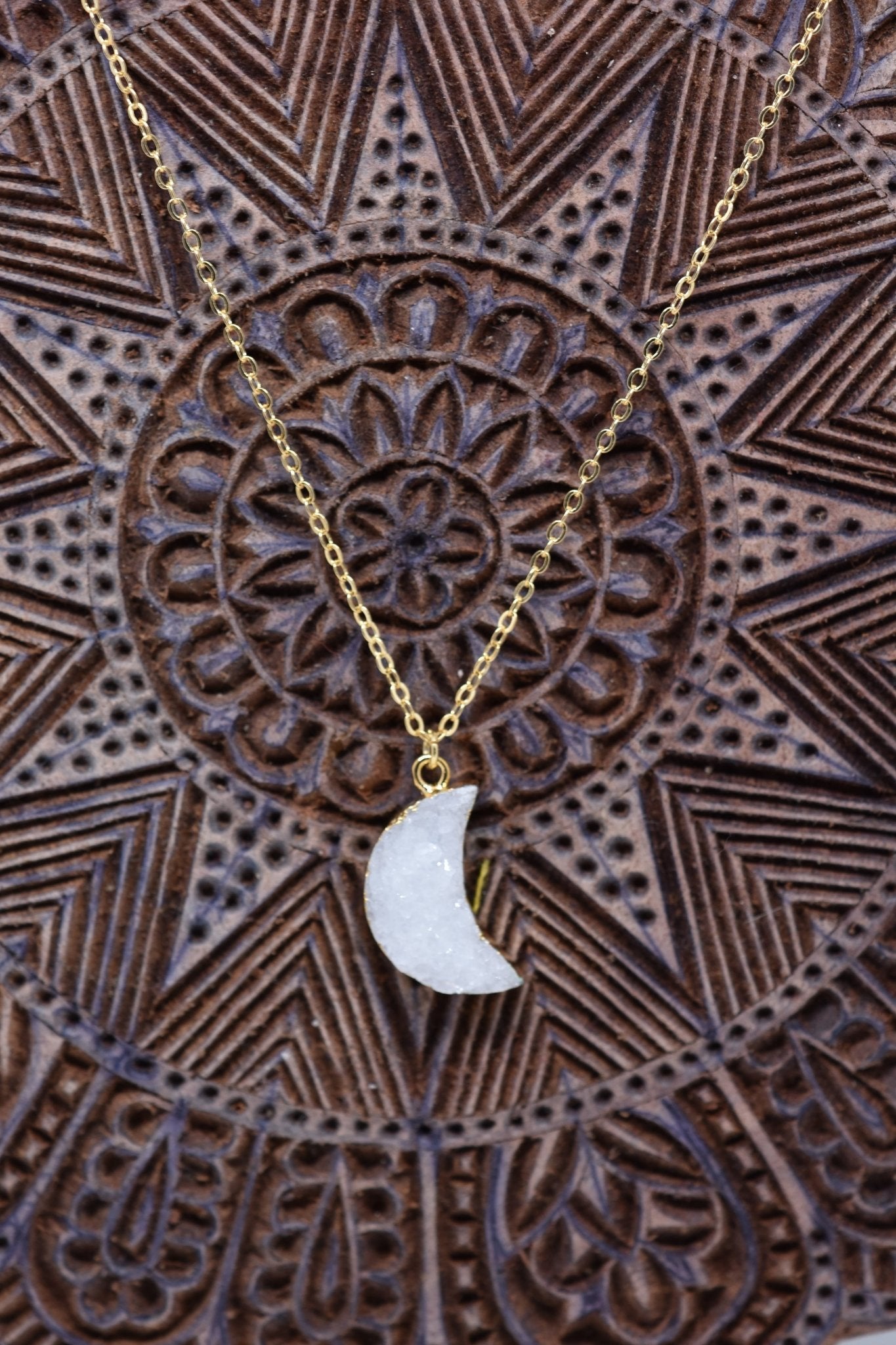Moon Sugar Druzy Necklace - Violet Elizabeth - Jewellery
