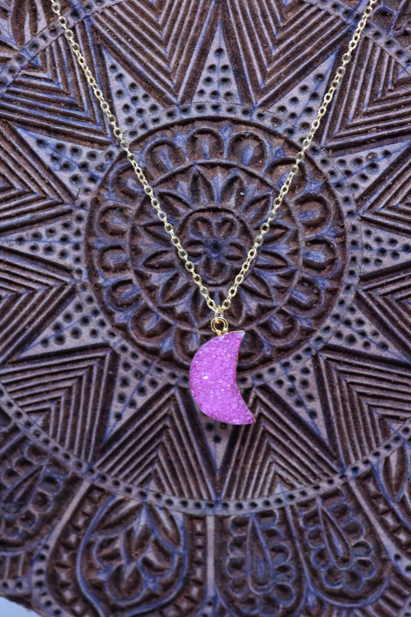 Moon Sugar Druzy Necklace - Violet Elizabeth - Jewellery