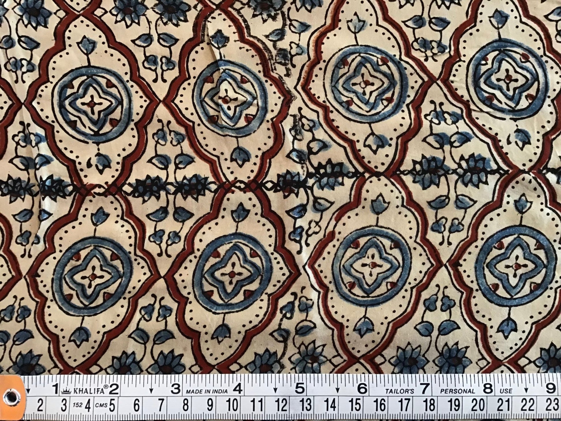 Morrocan tile Mushru cotton/silk blend - Violet Elizabeth - Haberdashery