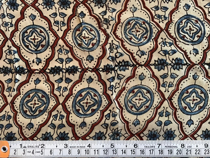 Morrocan tile Mushru cotton/silk blend - Violet Elizabeth - Haberdashery