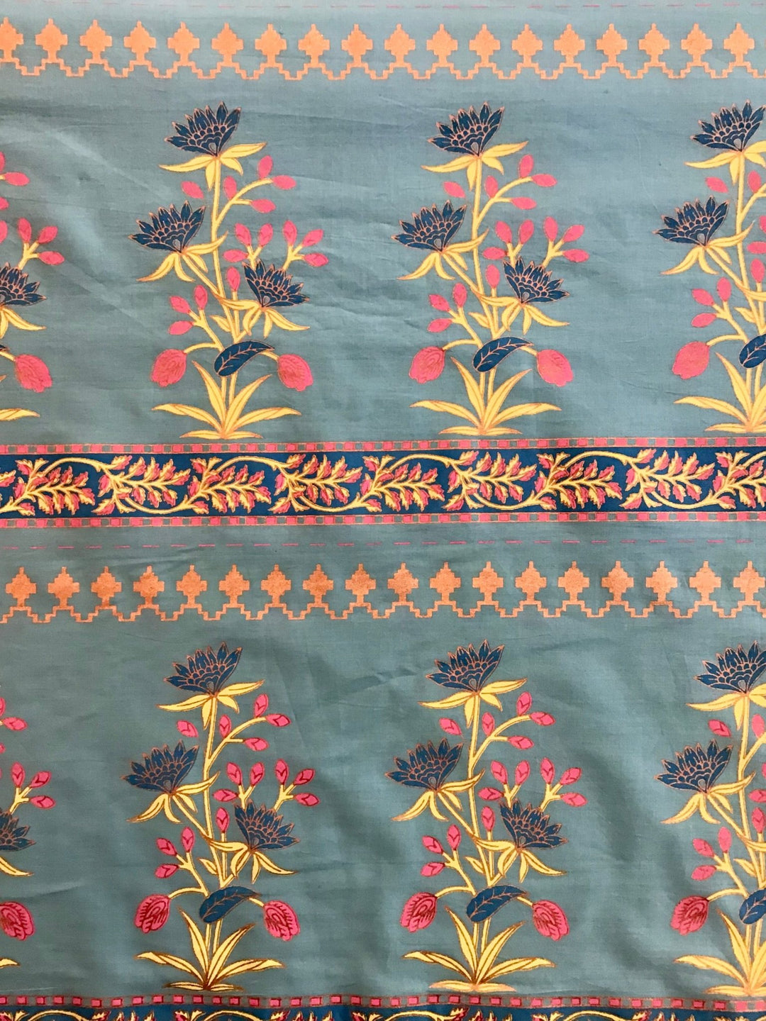 Mougal print Screen Printed Fabric 100% Cotton - Violet Elizabeth - Haberdashery