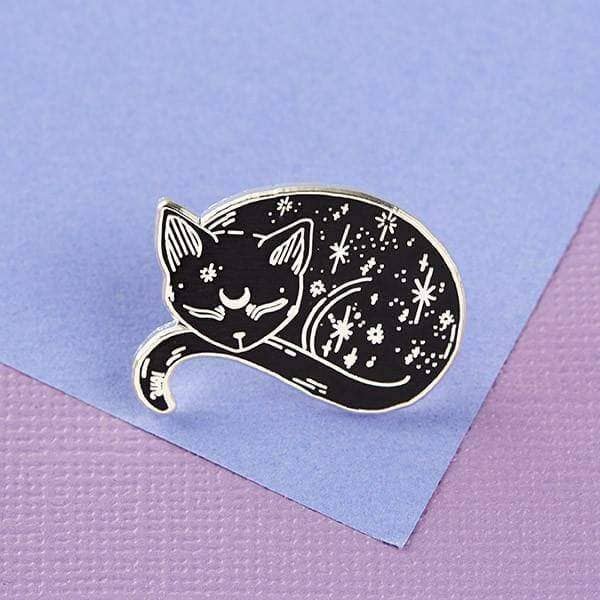 Mystical Cat Enamel Pin - Violet Elizabeth - Jewellery