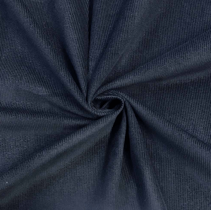 Navy Cotton Corduroy Fabric