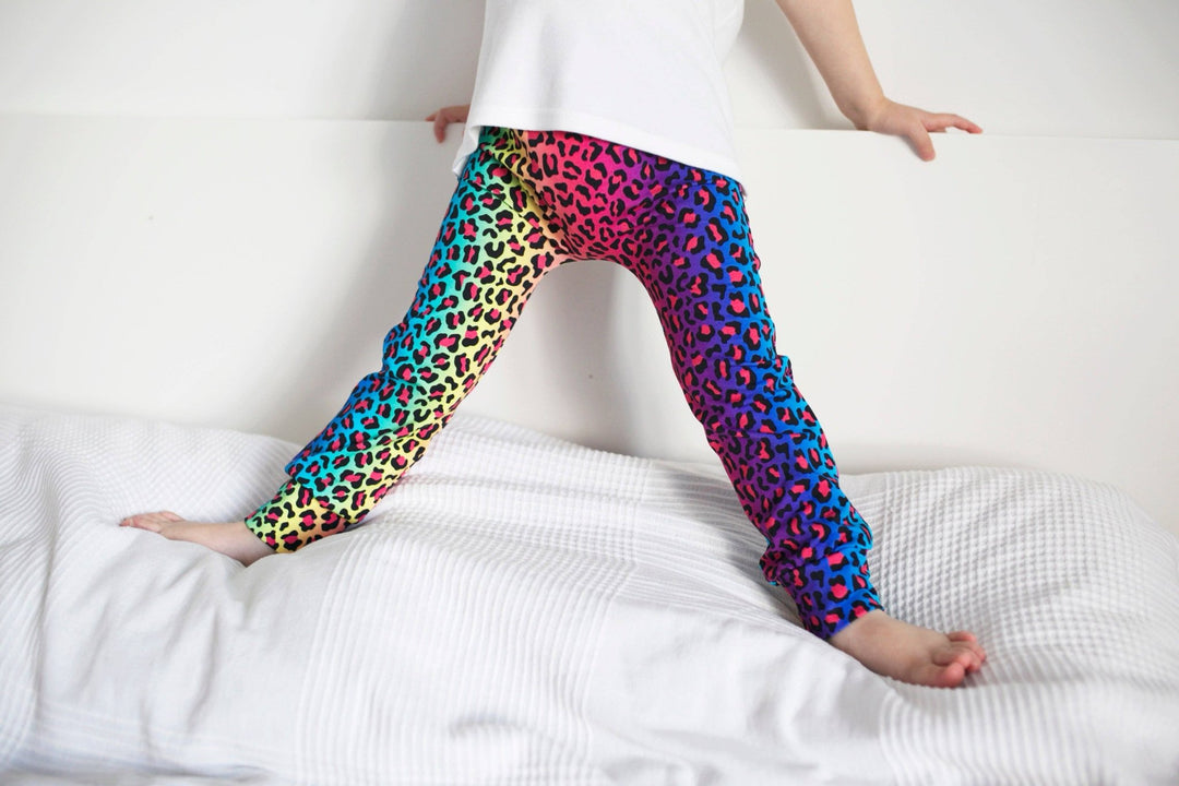 Neon leopard Leggings 0 - 9 Years - Violet Elizabeth - Baby & Toddler Clothing
