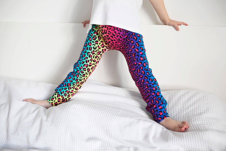 Neon leopard Leggings 0 - 9 Years - Violet Elizabeth - Baby & Toddler Clothing