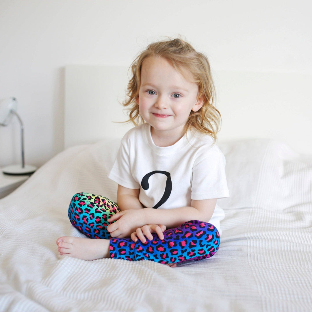 Neon leopard Leggings 0 - 9 Years - Violet Elizabeth - Baby & Toddler Clothing