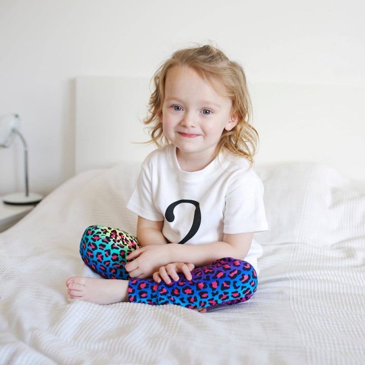 Neon leopard Leggings 0 - 9 Years - Violet Elizabeth - Baby & Toddler Clothing