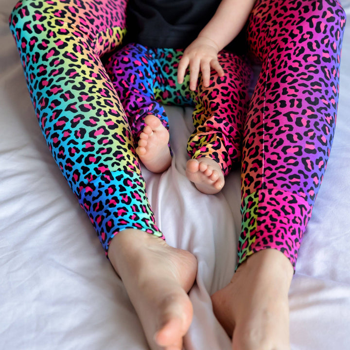Neon leopard Leggings 0 - 9 Years - Violet Elizabeth - Baby & Toddler Clothing