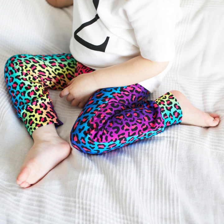Neon leopard Leggings 0 - 9 Years - Violet Elizabeth - Baby & Toddler Clothing