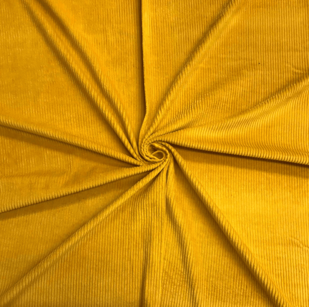 Ochre 4.5 Wale 'Jumbo' Corduroy Fabric - Violet Elizabeth - Haberdashery