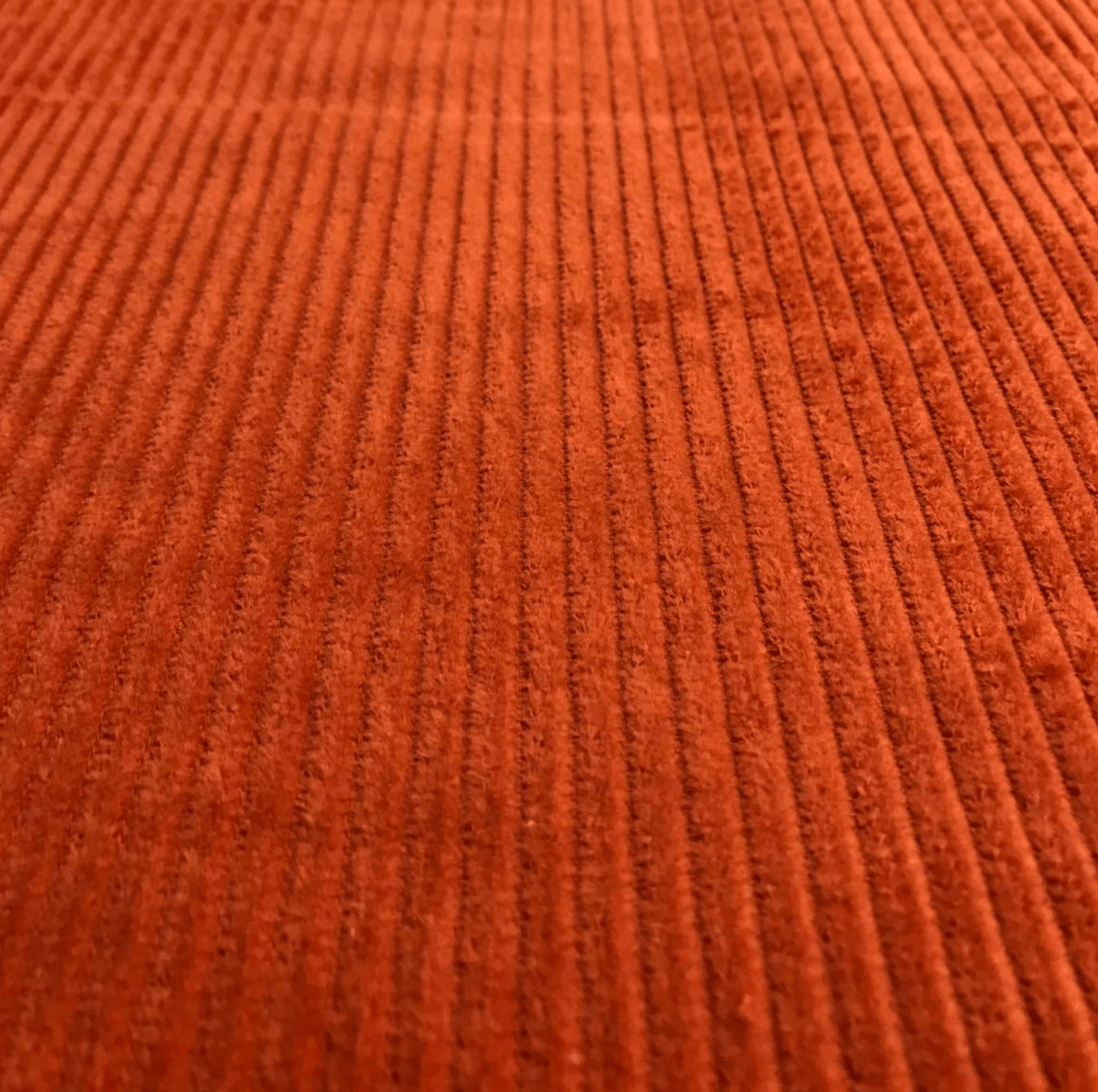 Orange 4.5 Wale 'Jumbo' Corduroy Fabric - Violet Elizabeth - Haberdashery