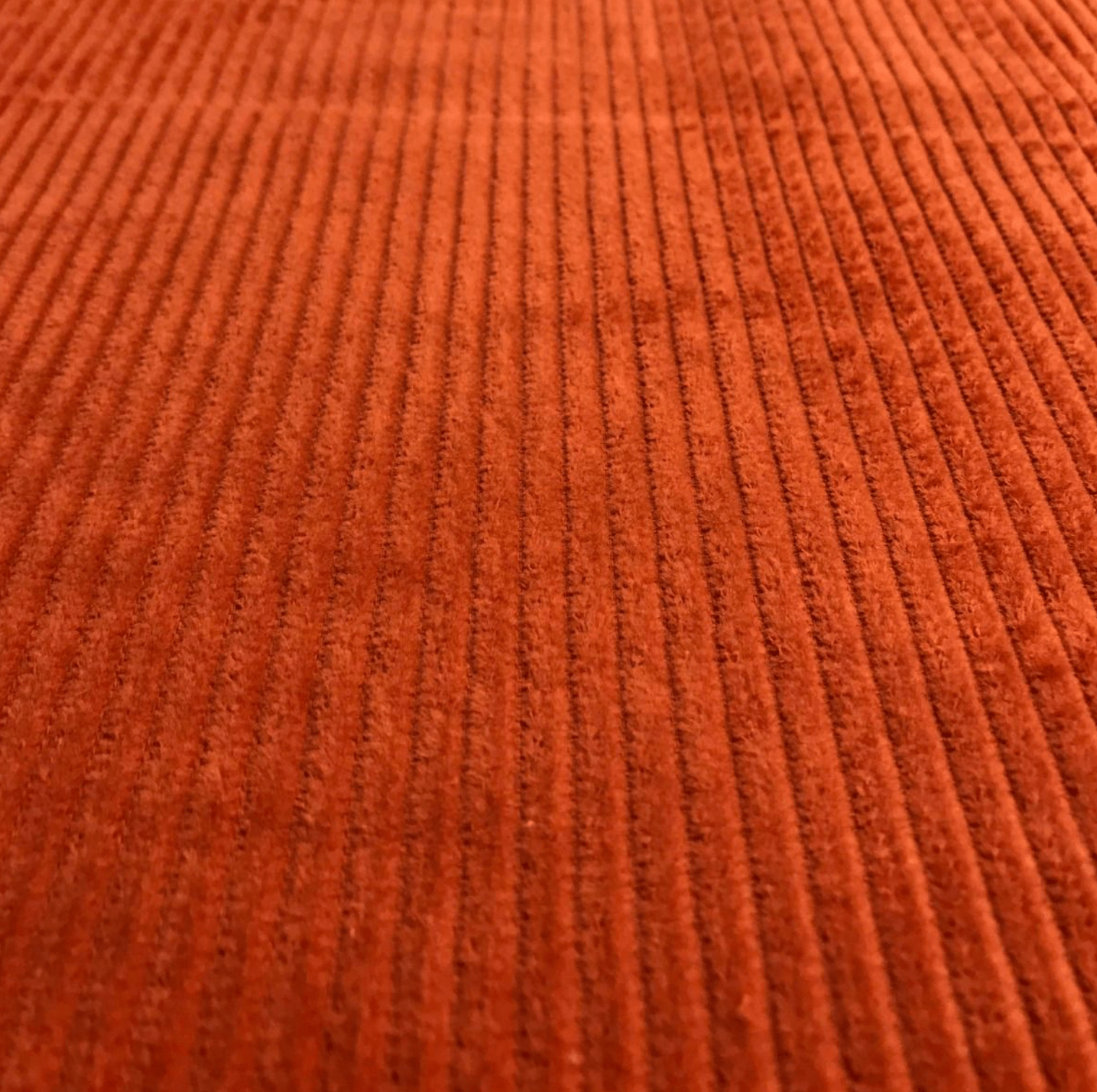 Orange 4.5 Wale 'Jumbo' Corduroy Fabric - Violet Elizabeth - Haberdashery