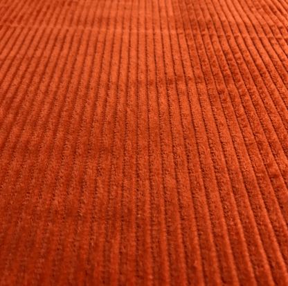 Orange 4.5 Wale 'Jumbo' Corduroy Fabric - Violet Elizabeth - Haberdashery
