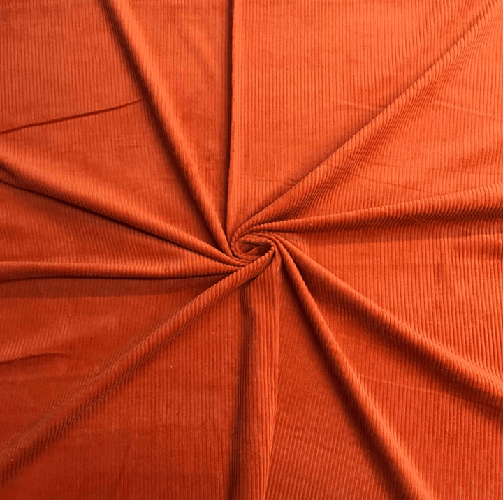 Orange Jumbo Corduroy Fabric