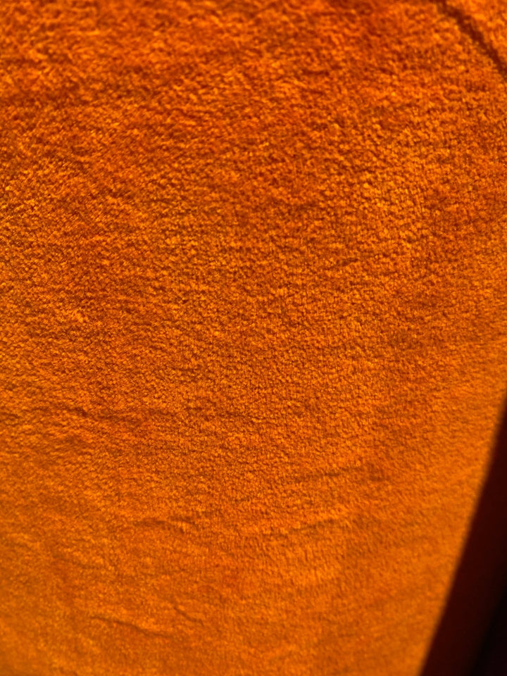 Orange Velvet Velvet Hand Dyed Fabric