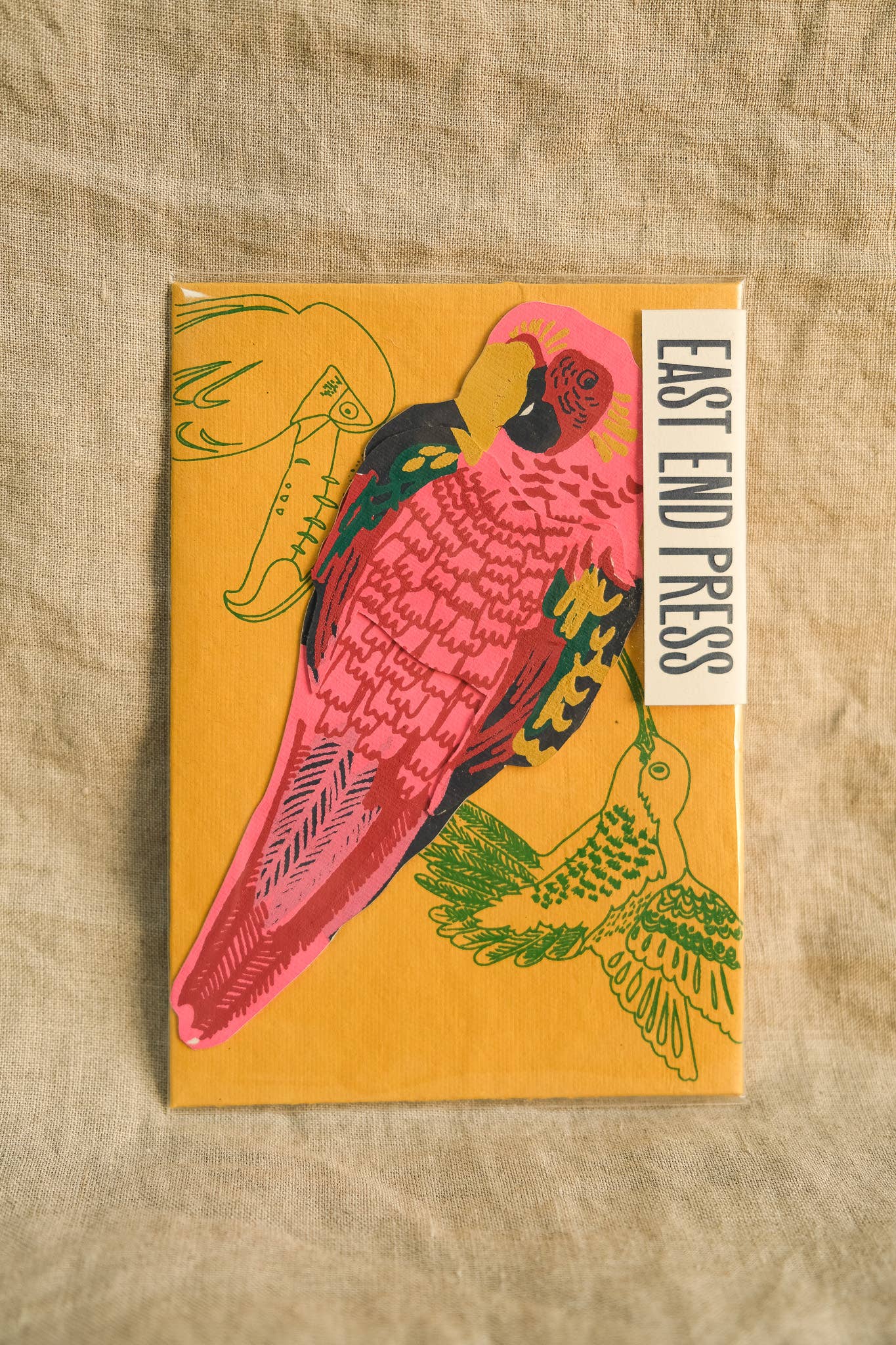 Parrot Greeting Card - Violet Elizabeth - 